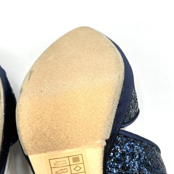 Touch Ups‎ Womens Size 6 Reagan Navy Blue Dress Sandals Heels Shoes 4125M - Picture 8 of 13